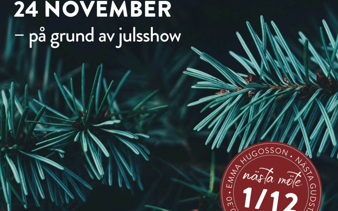 Gudstjänst – 24 november